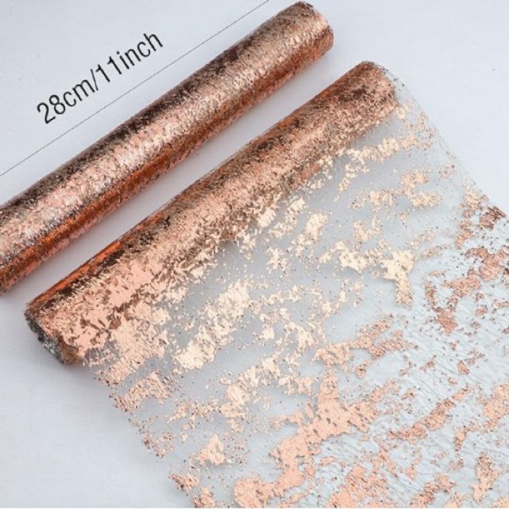 Elegant Rose Gold Party Table Runner